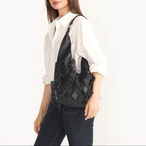 Hammitt Black Fringe Shoulder Bag